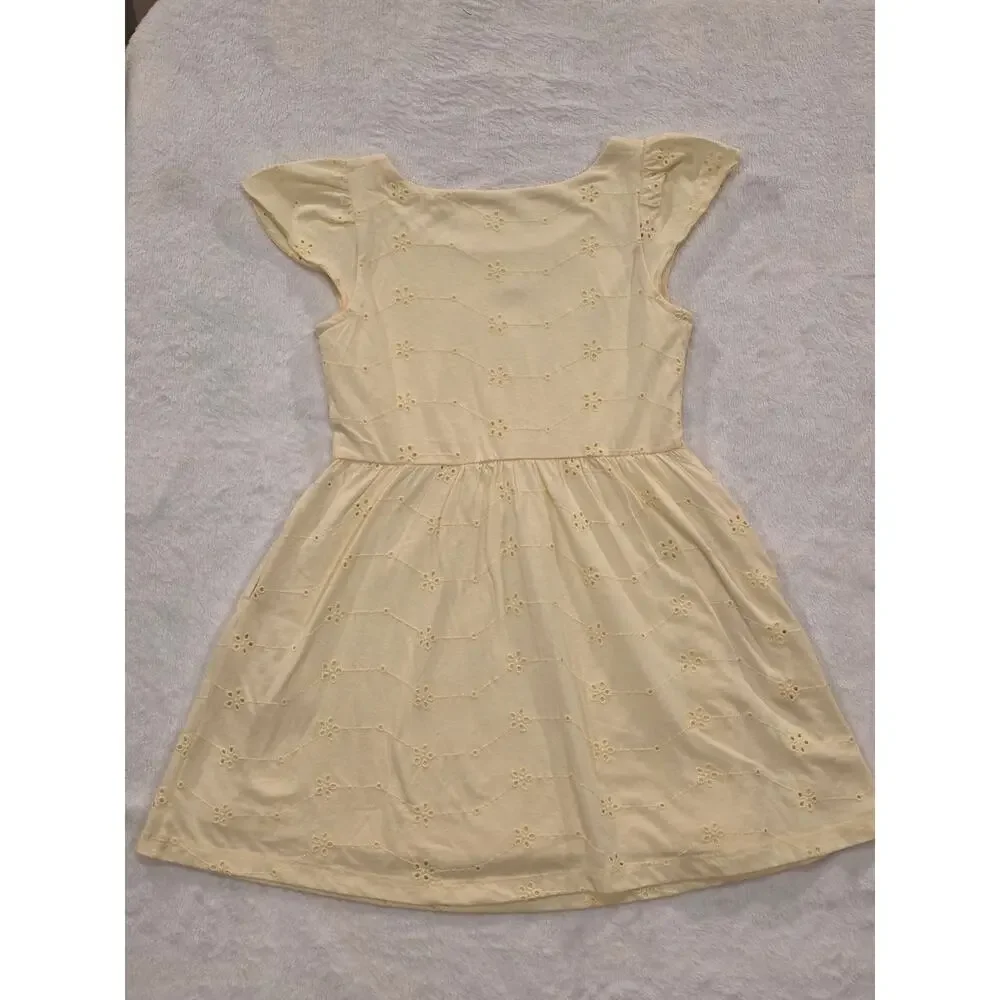 Cat & Jack Little Girls Yellow Dress Small 6/7 NWOT